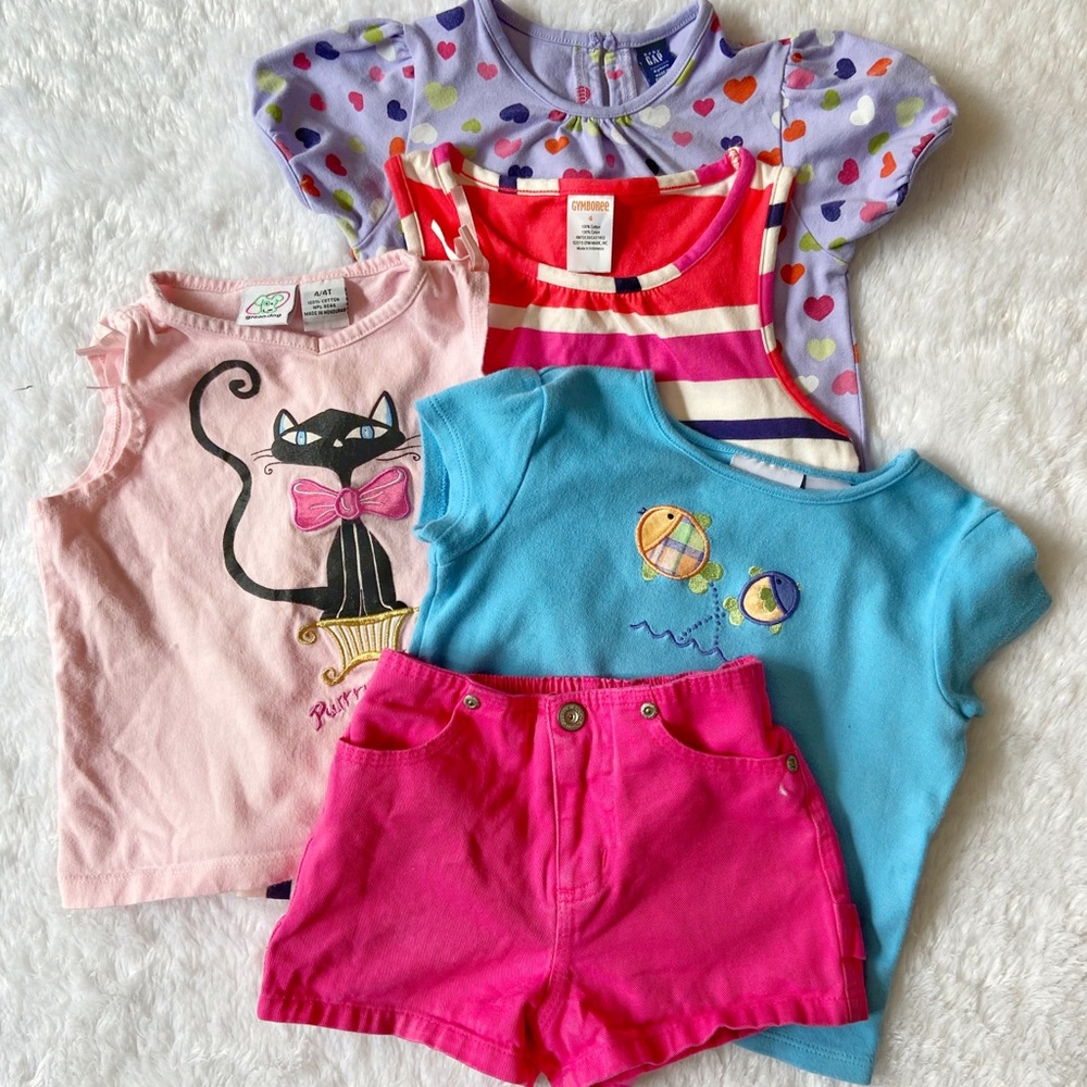 Girls Tees & Shorts Bundle
